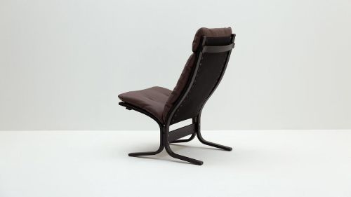 LK Hjelle Siesta Classic Lænestol Høj  - Black/Prescott Chestnut