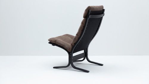 LK Hjelle Siesta Classic Lænestol Høj  - Black/Dunes Dark Brown