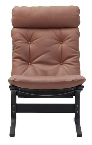 LK Hjelle Siesta Classic Lænestol Høj  - Black/Elmo Rustical Tan