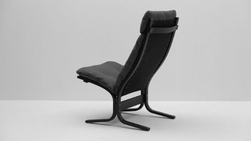 LK Hjelle Siesta Classic Lænestol Høj  - Black/Elmo Rustical Grey