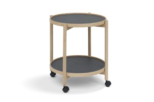 Thomsen Furniture 5058 James Bakkebord 50x58 cm - Eg/Mørkegrå/Granitgrå