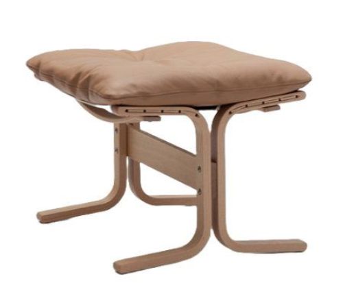 LK Hjelle Siesta Classic Fodskammel H: 45 cm - Nature/Hemsen Anilin Sand