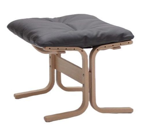 LK Hjelle Siesta Classic Fodskammel H: 45 cm - Nature/Elmo Rustical Grey
