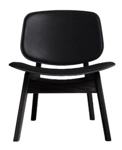 Ro Collection Pandora Lounge Sæde- og Rygpolstret  - Black Lacquered Oak/Standard Black