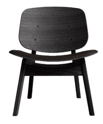 Ro Collection Pandora Lounge Sædepolstret  - Black Lacquered Oak/Standard Dark Brown