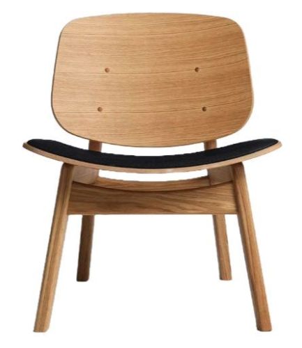 Ro Collection Pandora Lounge Sædepolstret  - Oiled Oak/Standard Black