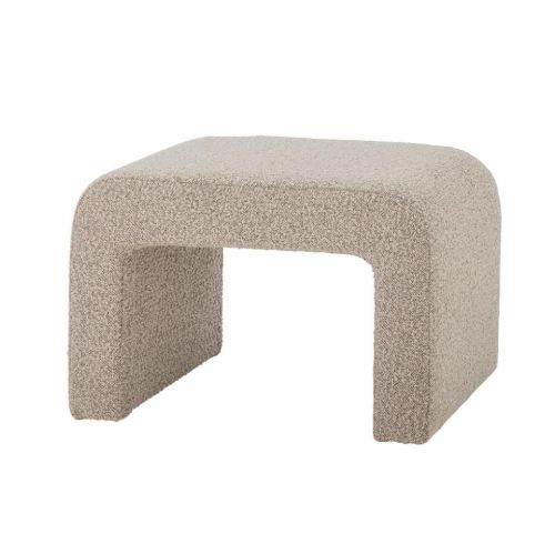Bloomingville Bobbie Taburet H: 45 cm - Hvid/Natur