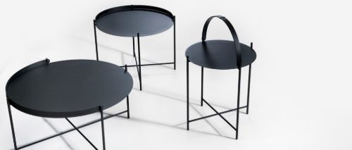 HOUE EDGE Tray Table Ø: 62 cm - Muted White