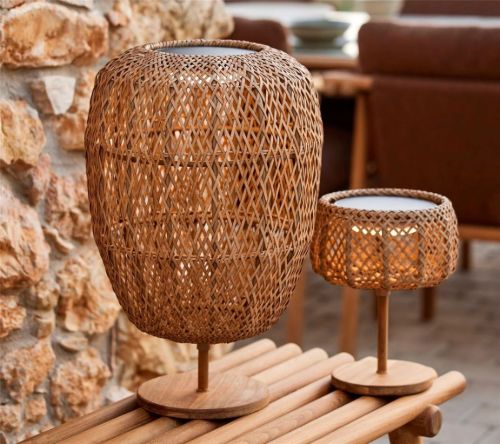 Cane-line Outdoor Illusion Glow Lampe Medium Ø: 31 cm - Natural