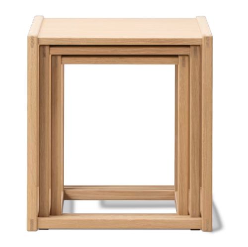 Fredericia Furniture BM375 Nesting Tables - Eg/Lys Olie