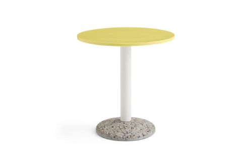 HAY Ceramic Table Ø: 70 cm - Bright Yellow 