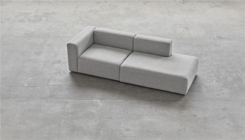 HAY Mags 2,5 Seater Combination 2 L: 246,5 cm - Left End - Hallingdal 130/Black Stained Beech