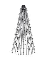 Billede af Sirius Tech-Line Flagstang H: 10,35 m - Sort/Varm Hvid