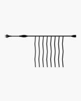 Billede af Sirius Tech-Line Gardin Startsæt 100 LED 1,5x2 m - Sort/Varm Hvid
