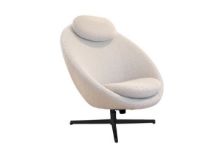 Billede af Cane-line Indoor Pace Loungestol inkl. Nakkehynde - White/Black Aluminium