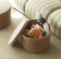 Billede af Normann Copenhagen Hide Puf Lille 39x52,5 cm - Sand