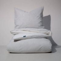 Billede af Auping Casual Squares Sengetøj 140x200 cm - Cream/Dark Blue