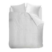 Billede af Auping Casual Squares Sengetøj 200x220 cm - Cream/Dark Blue