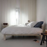 Billede af Auping Casual Squares Sengetøj 200x220 cm - Cream/Dark Blue