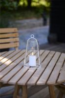 Billede af Sirius Albert LED Lanterne H: 23 cm - Hvid/Klar Glas