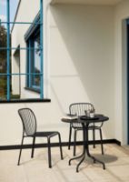 Billede af &Tradition Thorvald SC94 Space Copenhagen Outdoor Side Chair SH: 45,9 cm - Warm Black