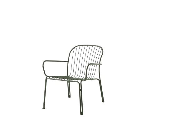 Billede af &Tradition Thorvald SC101 Space Copenhagen Outdoor Lounge Armchair SH: 39,8 cm - Bronze Green