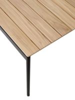 Billede af &Tradition Ville AV26 Andersen & Voll Outdoor Dining Table 90x220 cm - Warm Black/Teak