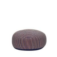 Billede af Hübsch Mochi Pouffe Ø: 75 cm - Blue/Multicolour  FORUDBESTIL: MAJ 2026