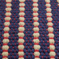 Billede af Hübsch Mochi Pouffe Ø: 75 cm - Blue/Multicolour  FORUDBESTIL: MAJ 2026