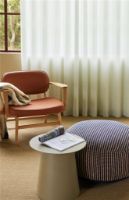 Billede af Hübsch Mochi Pouffe Ø: 75 cm - Blue/Multicolour  FORUDBESTIL: MAJ 2026