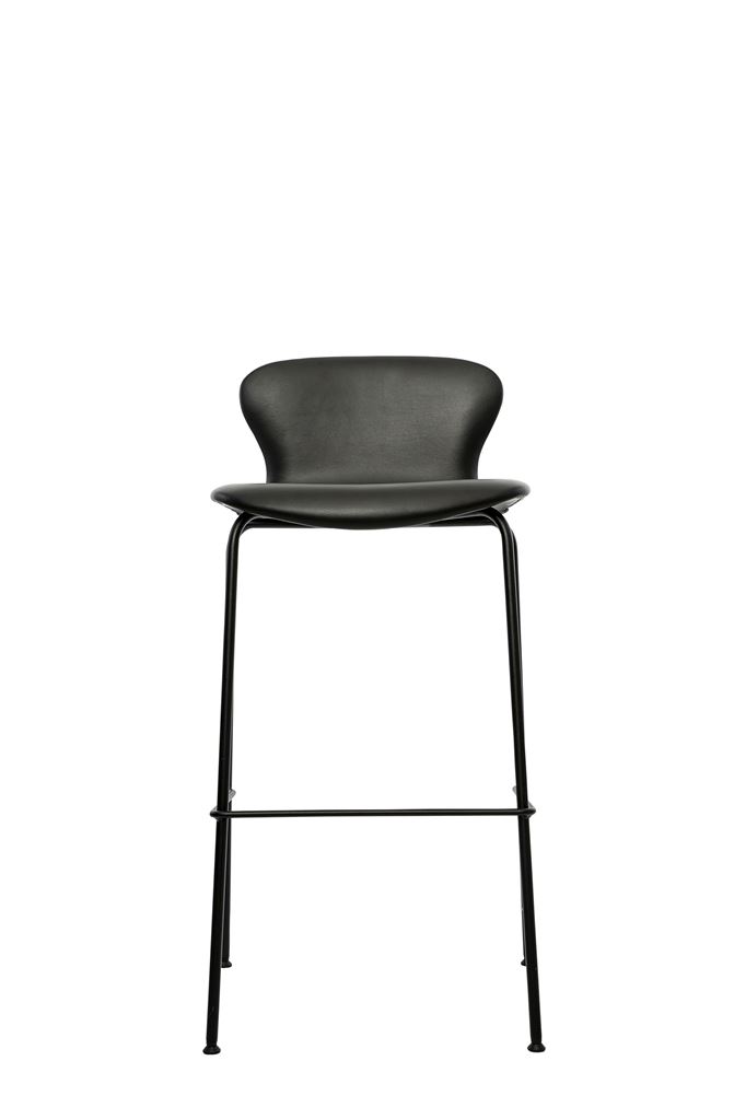 Billede af Bruunmunch PLAYchair Bar LowBack Fully Upholstered  - Black/Black Basic Leather