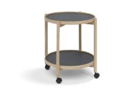 Billede af Thomsen Furniture 5058 James Bakkebord 50x58 cm - Eg/Mørkegrå/Granitgrå