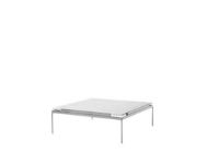 Billede af &Tradition Sett LN13 Coffee Table 100x100 cm - Dark Chrome Frame/Bianco Carrara Marble