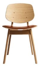 Billede af Ro Collection Pandora Spisebordsstol Sædepolstret SH: 44,4 cm - Oiled Oak/Exclusive Cognac