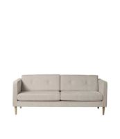 Billede af FDB Møbler Firhøj 2,5 Pers Sofa L: 198 cm - Tangent/Beige