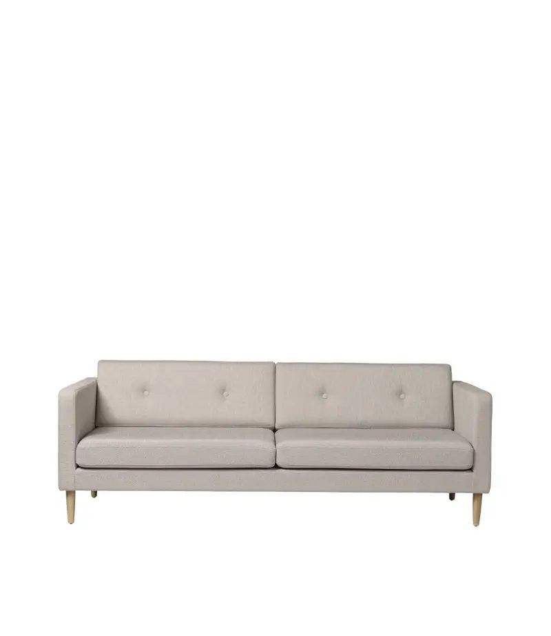 Billede af FDB Møbler Firhøj 3 Pers Sofa L: 228 cm - Prada/Beige