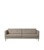 Billede af FDB Møbler Firhøj 3 Pers Sofa L: 228 cm - MLF26/Lysebrun