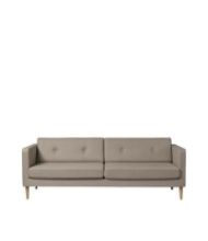 Billede af FDB Møbler Firhøj 3 Pers Sofa L: 228 cm - MLF26/Lysebrun