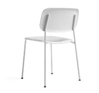Billede af HAY Soft Edge P10 Spisebordsstol SH: 47,5 cm - White Powder Coated Steel / White