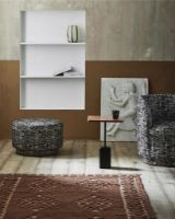 Billede af Nordal BOMU Puf Ø: 66 cm - Sort/Hvid