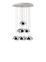 Billede af &Tradition Flowerpot VP10 Chandelier 10 Pendler - Chrome-Plated