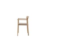 Billede af &Tradition Betty TK9 Armchair SH: 46 cm - Lacquered Oak/Natural Webbing