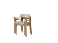 Billede af &Tradition Betty TK9 Armchair SH: 46 cm - Lacquered Oak/Natural Webbing
