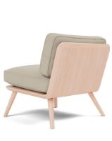 Billede af Fredericia Furniture 1711 Spine Lounge Suite Chair Petit - Grand Linen/Eg