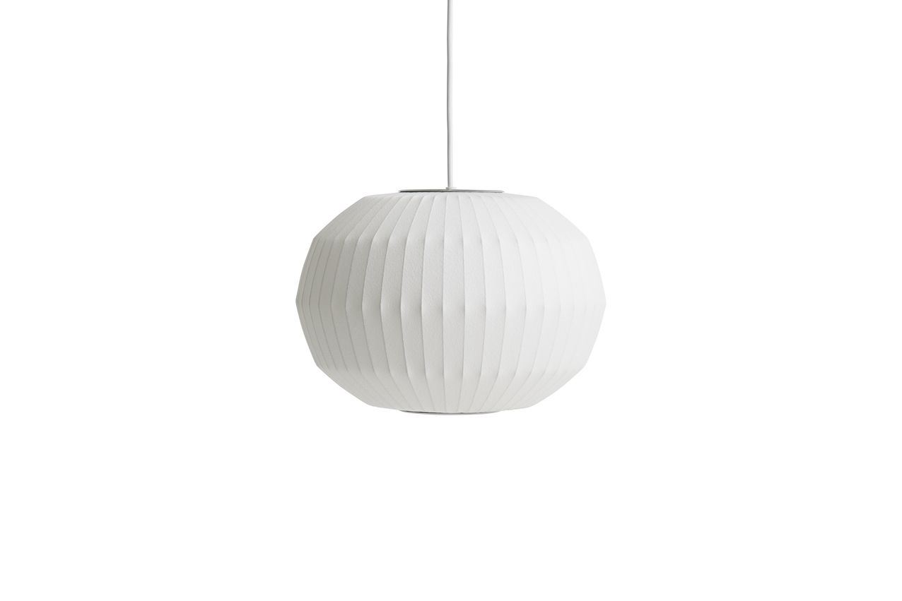 Billede af HAY Nelson Angled Sphere Bubble Pendel Small H: 24 cm - Off White