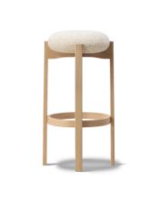 Billede af Fredericia Furniture 6831 Pioneer Stool 77 cm - Zero/Lakeret Eg