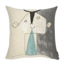 Billede af Poulin Design Picasso Pude 45x45 cm - Tete De Faune Sur Fond Gris Argent (1946)