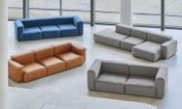 Billede af HAY Mags Soft 3 Seater Combination 4 Right End L: 331 cm - Sense Cognac Leather