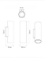 Billede af DCW Editions Tobo W65 Væglampe H: 22 cm - Sort