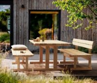 Billede af FDB Møbler M17 Ermelunden Havebord 180x50x43 cm - Fyr/Olieret